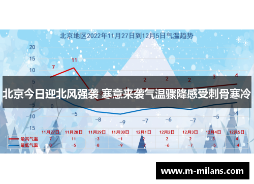 北京今日迎北风强袭 寒意来袭气温骤降感受刺骨寒冷